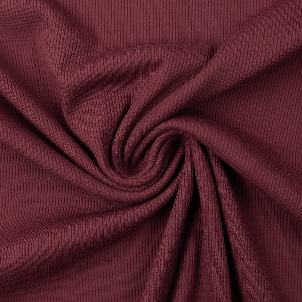 Marissa Bordeaux Rib Jersey, Oeko Tex Certified Organic by Swafing - Fabric - Bibs And Boots Fabric