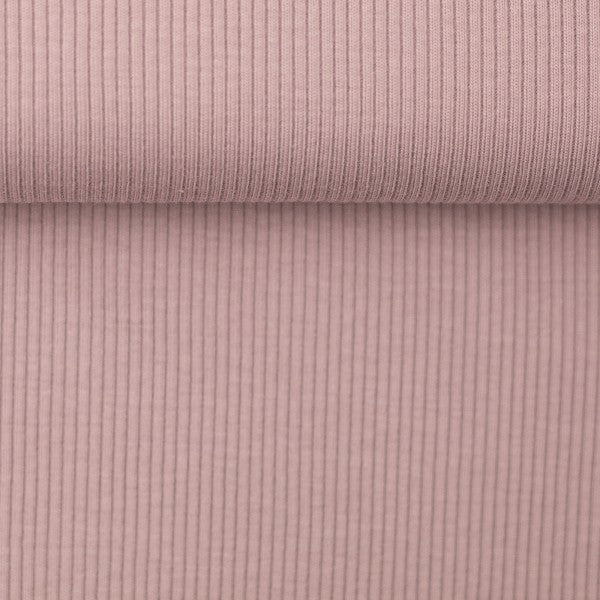 Marissa Rose Rib Jersey, Oeko Tex Certified Organic by Swafing - Fabric - Bibs And Boots Fabric