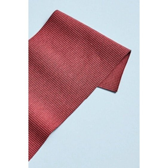 Mind The Maker, Rosewood Organic Rib Knit - fabric - Bibs And Boots Fabric