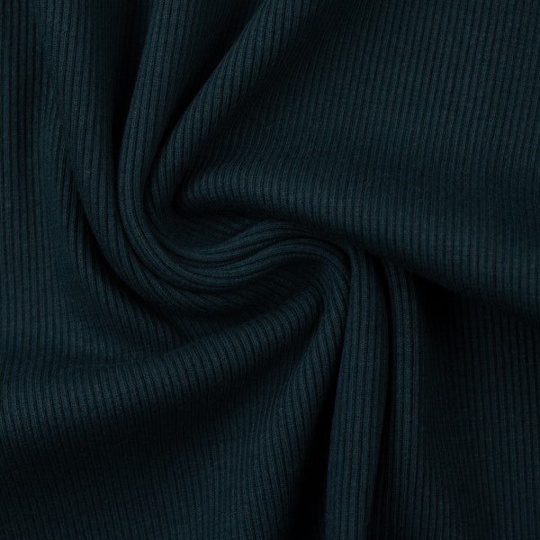 Molde Fine Rib Knit Teal by Swafing - fabric - Bibs And Boots Fabric