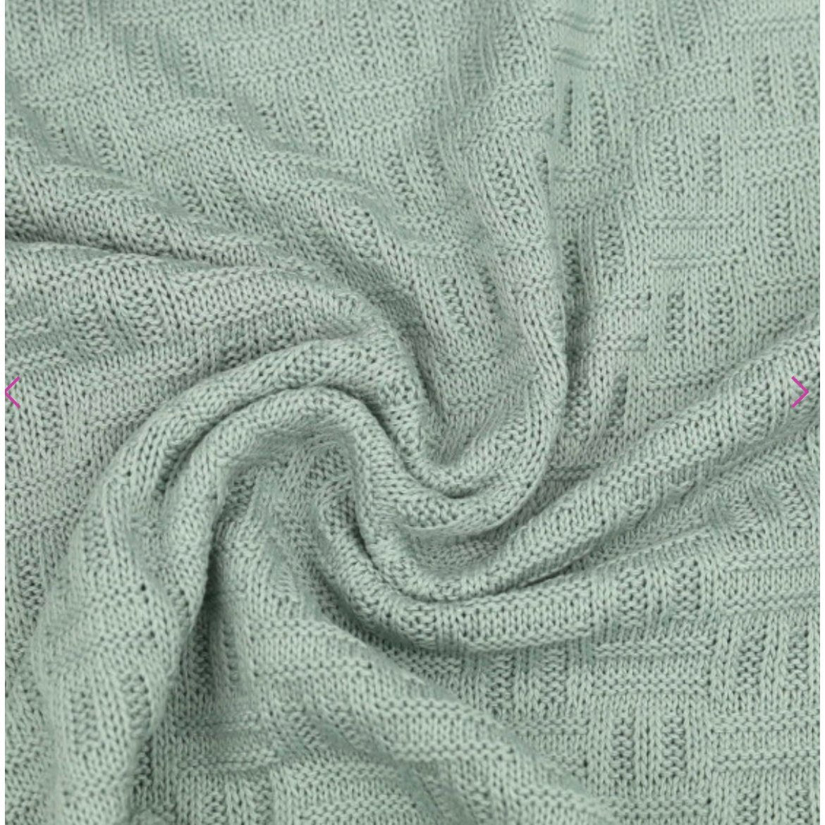 Soft Sailors Knit - Sage Green - Fabric - Bibs And Boots Fabric