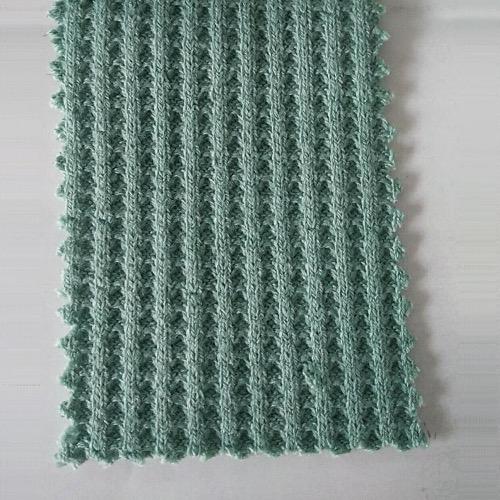 Waffle Knit - Marine Blue Green - Fabric - Bibs And Boots Fabric