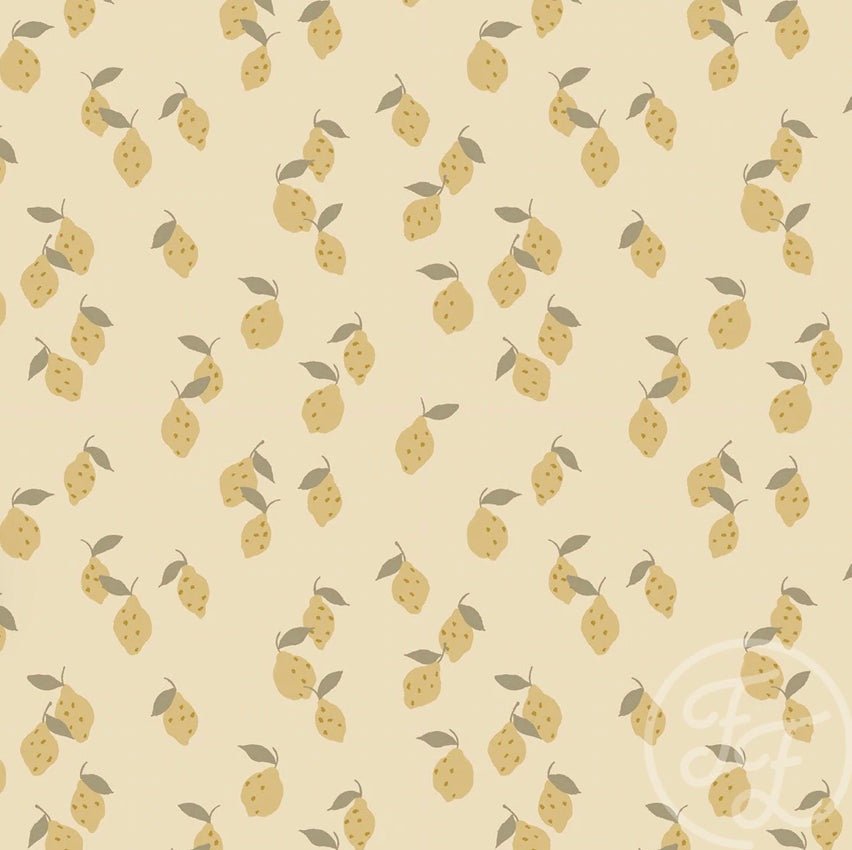 Wild Lemons, Family Fabrics Jersey - Fabric - Bibs And Boots Fabric