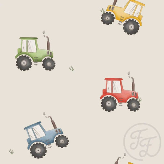 Colourful Tractor Beige