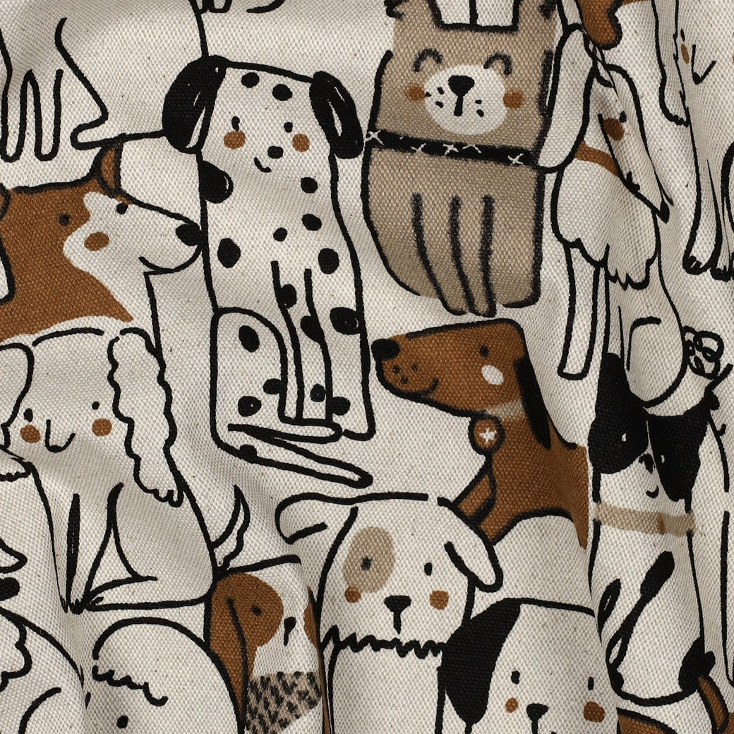 Canvas Linen Look Dogs