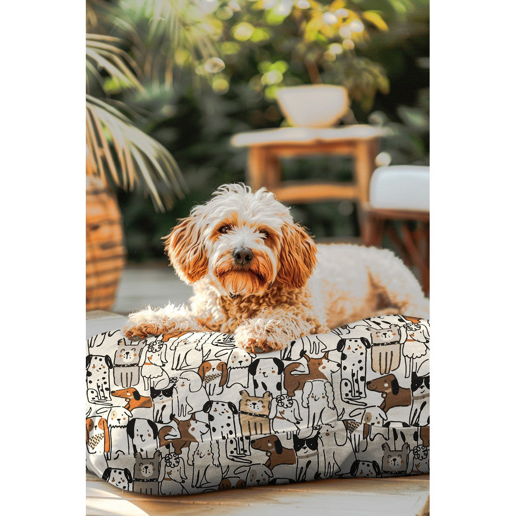 Canvas Linen Look Dogs