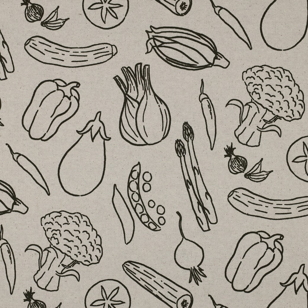Canvas Linen Look Vegetables
