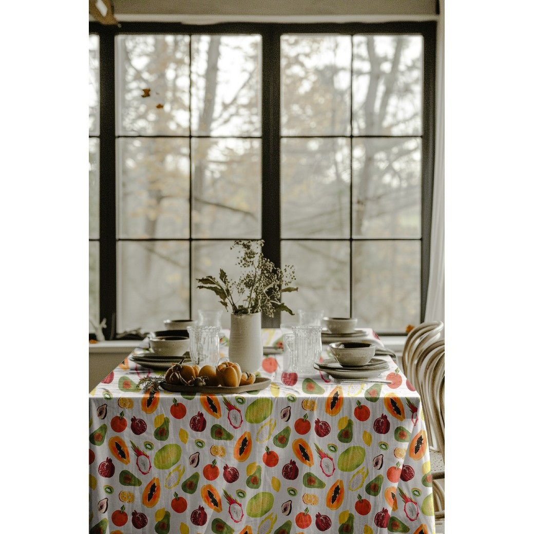 Canvas Linen Look Digital Fruit