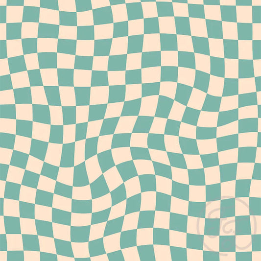 Wavy Checker Green