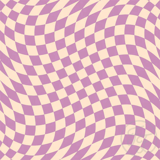 Wavy Checker Purple