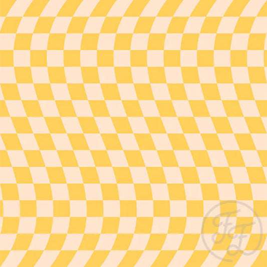 Wavy Checker Yellow