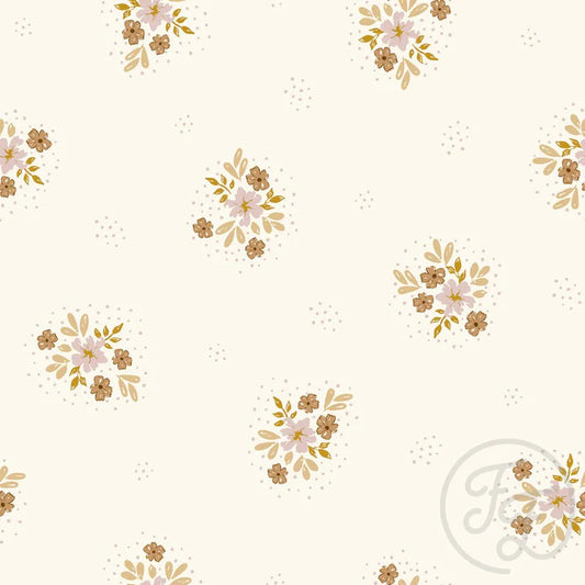 Flowers In Dots Earthy