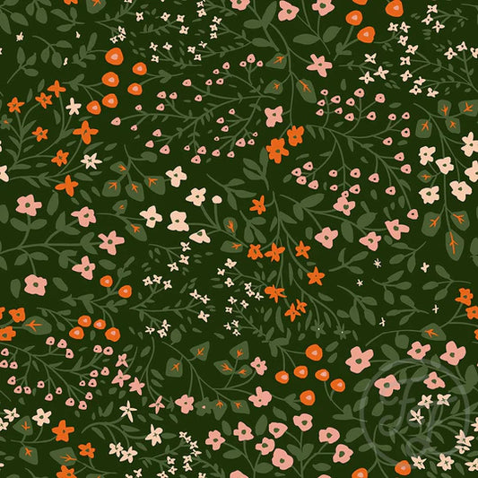 Flower Work Seamless Green
