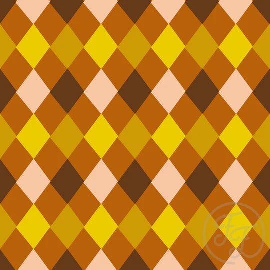 Autumn Argyle in Brown