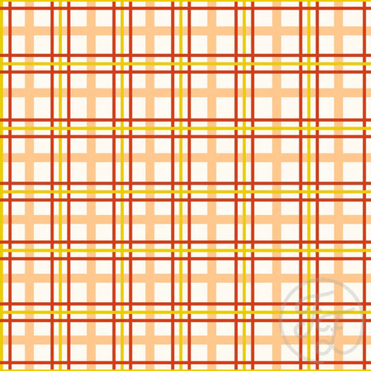 Harvest Plaid in White
