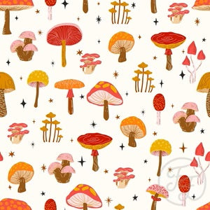 Mushrooms in White