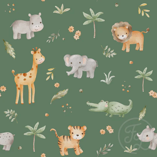 Safari Animals Green