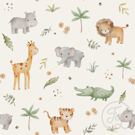 Safari Animals Cream