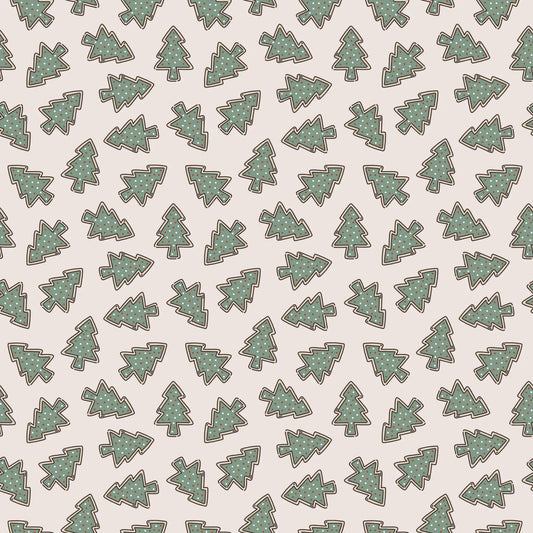 Christmas Tree Cookies Beige