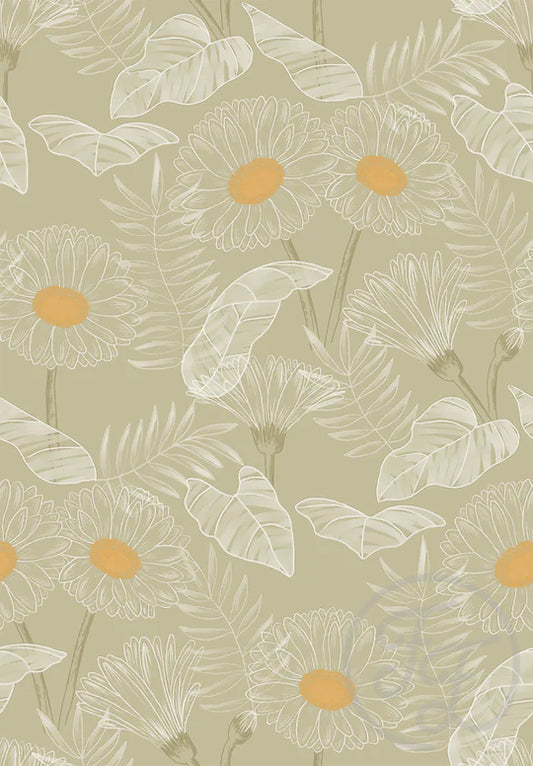 Gerbera - Khaki Green