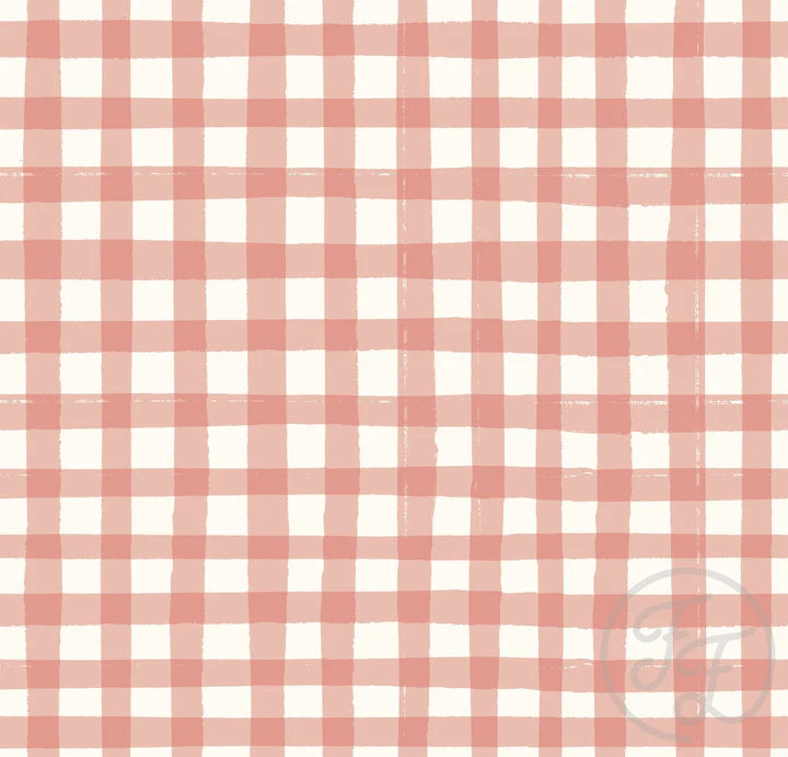 Picnic Gingham Coral Pink