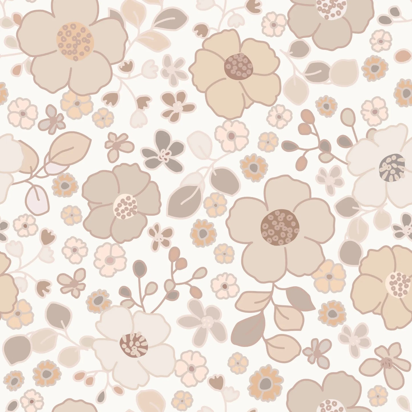 Floral Nora Beige