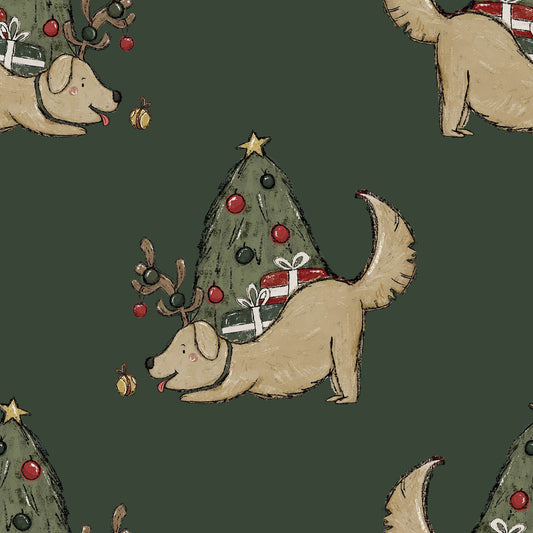 Golden Christmas Green