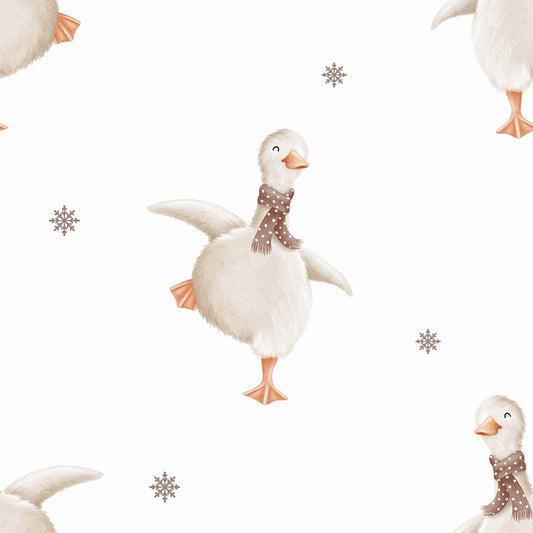 Dancing White Goose