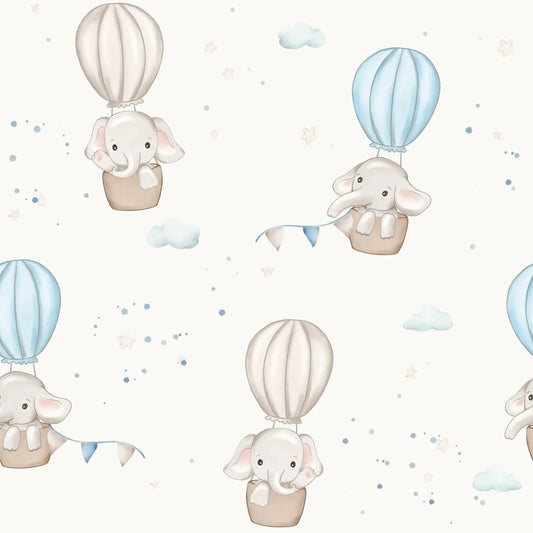 Elephant in Sky Off White