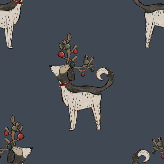 Hound Christmas Blue