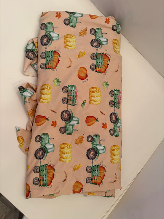 Fall tractor Cotton Jersey