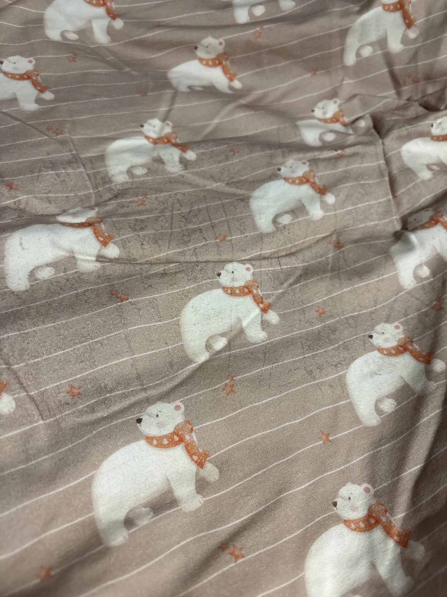 Polar bear lines cotton french terry