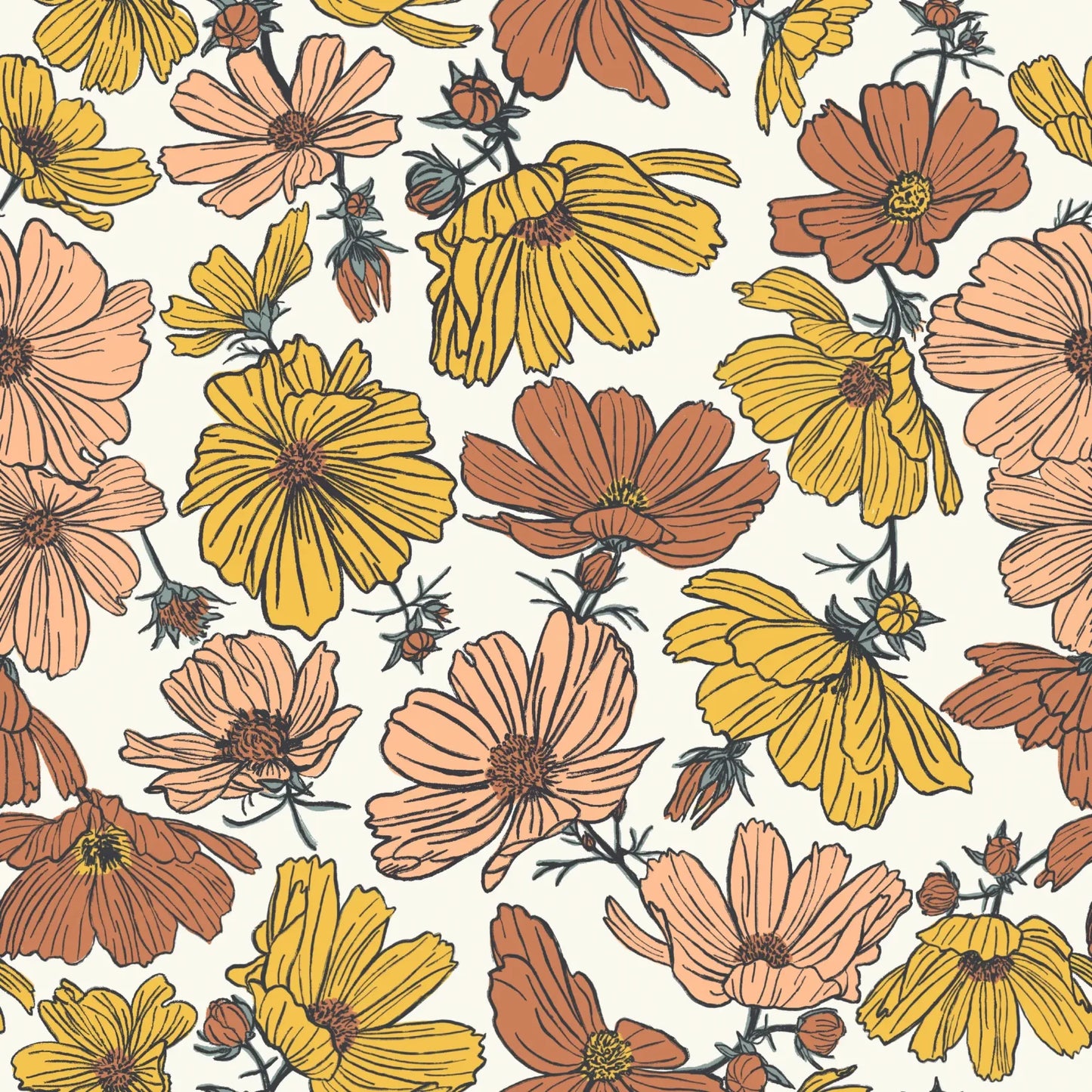 Summertime Floral Multi Sunshine