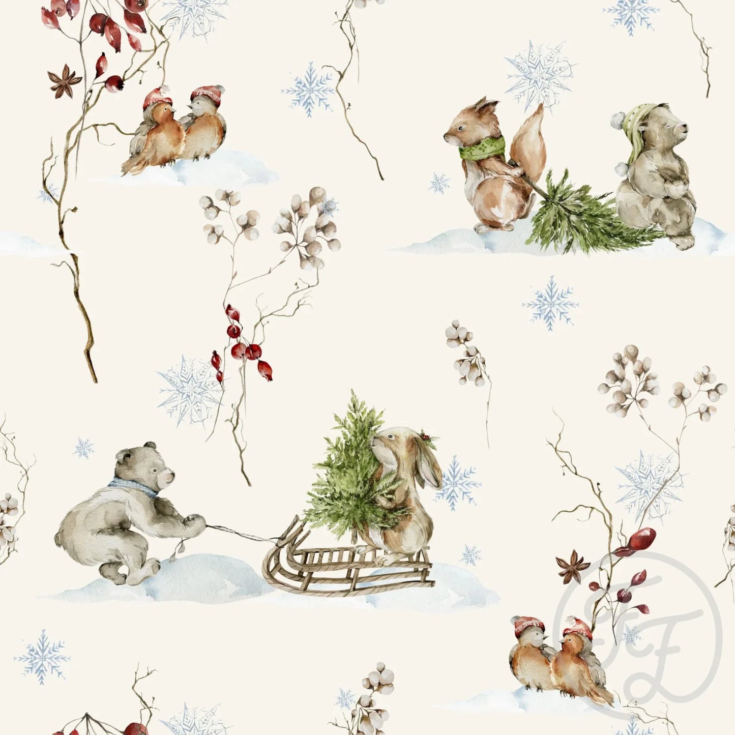 Frosty Forest Animals