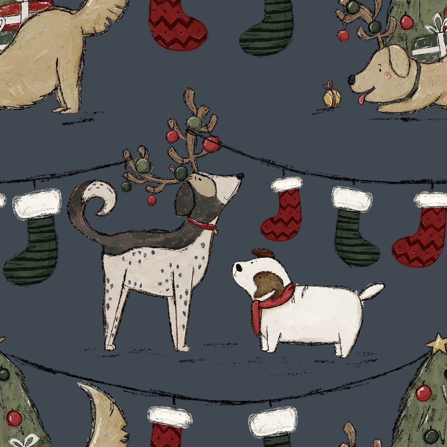 Canine Christmas Blue