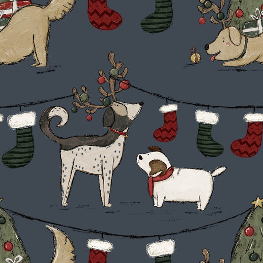 Canine Christmas Blue