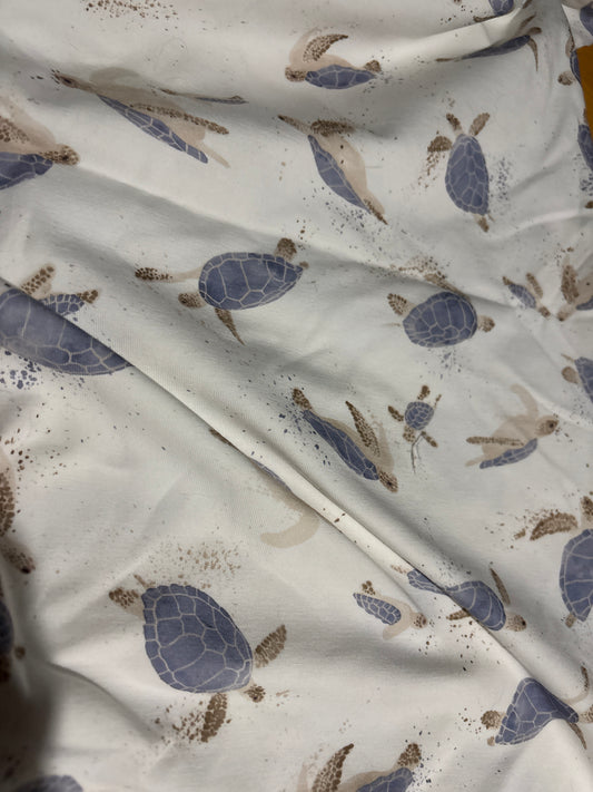 Turtles cotton jersey