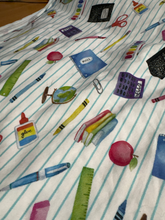 School supplies cotton jersey