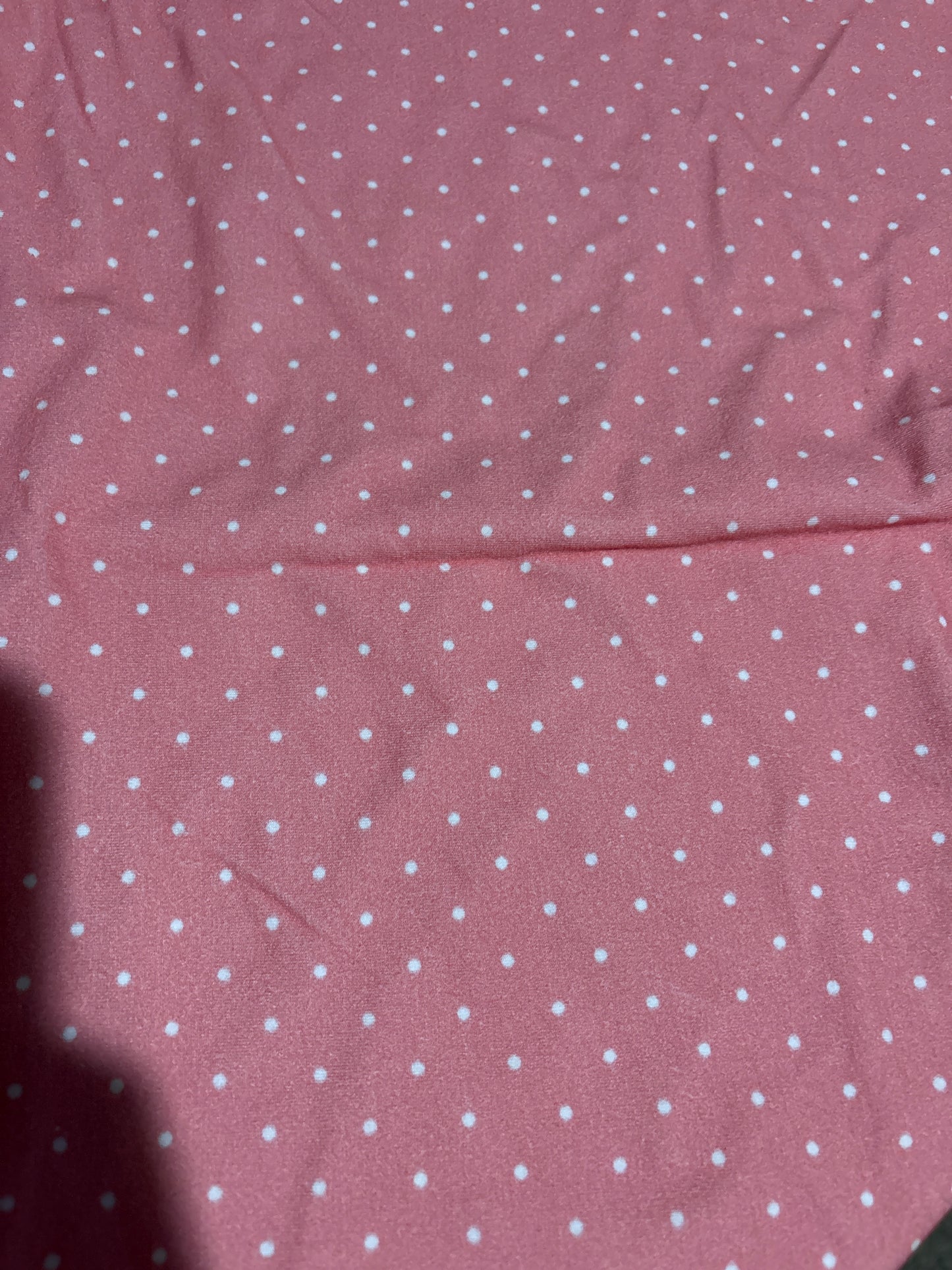 Pink Polka Dot Cotton Jersey