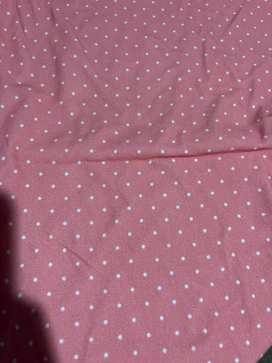 Pink Polka Dot Cotton Jersey