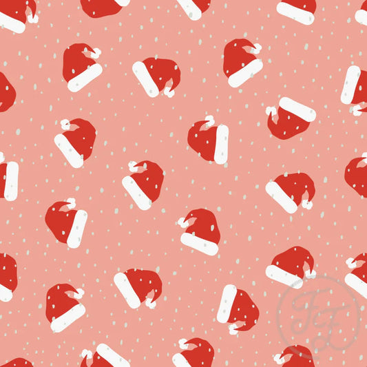 Christmas Hats Peachy Pink
