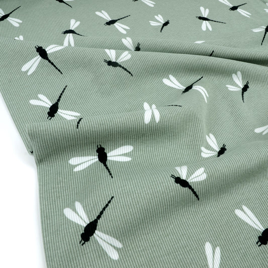 Dragonfly Sage Rib Knit