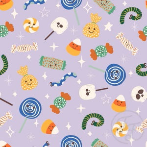 Halloween Candies in Periwinkle