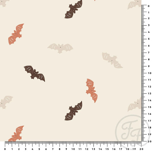 Bats Brown Terra Small Organic Jersey Knit