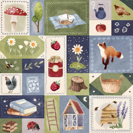 Hygge Patchwork Organic Jersey Knit