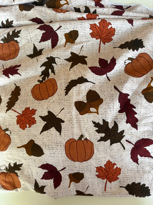 Fall things Bamboo French Terry