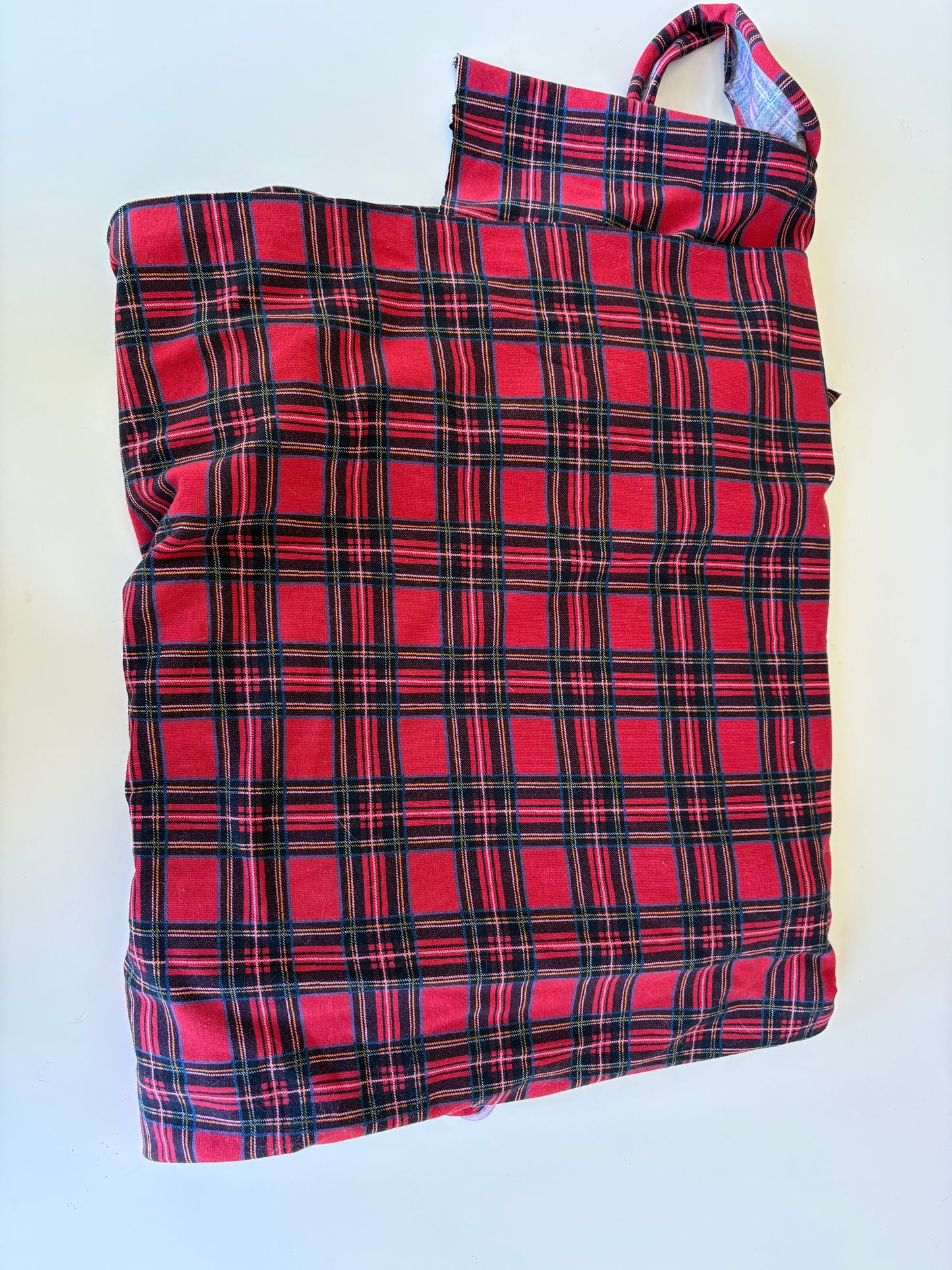Red Plaid Cotton Jersey