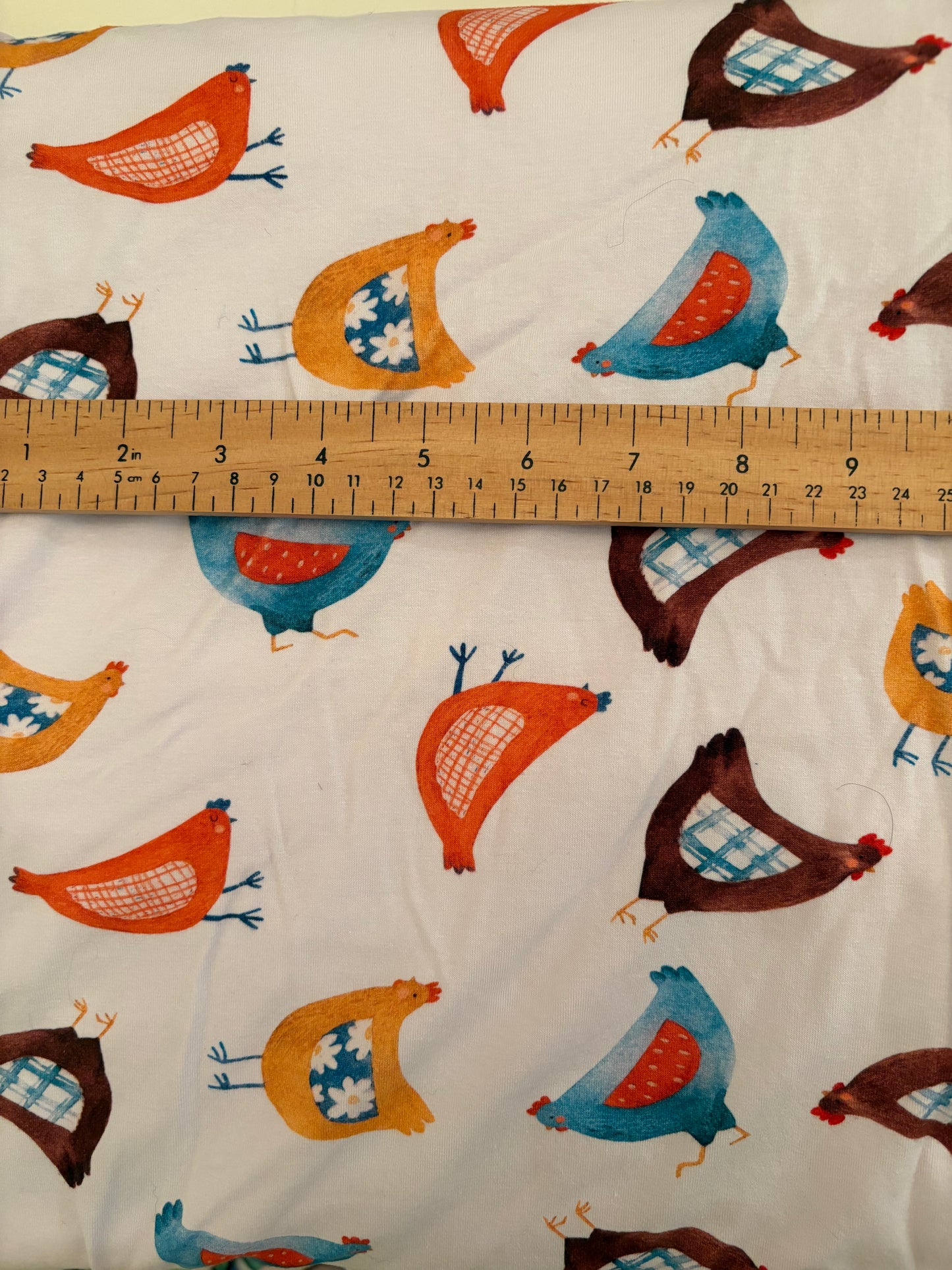 Chickens Cotton Jersey