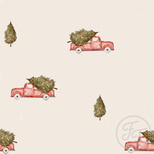 Christmas Red Cars Organic Jersey