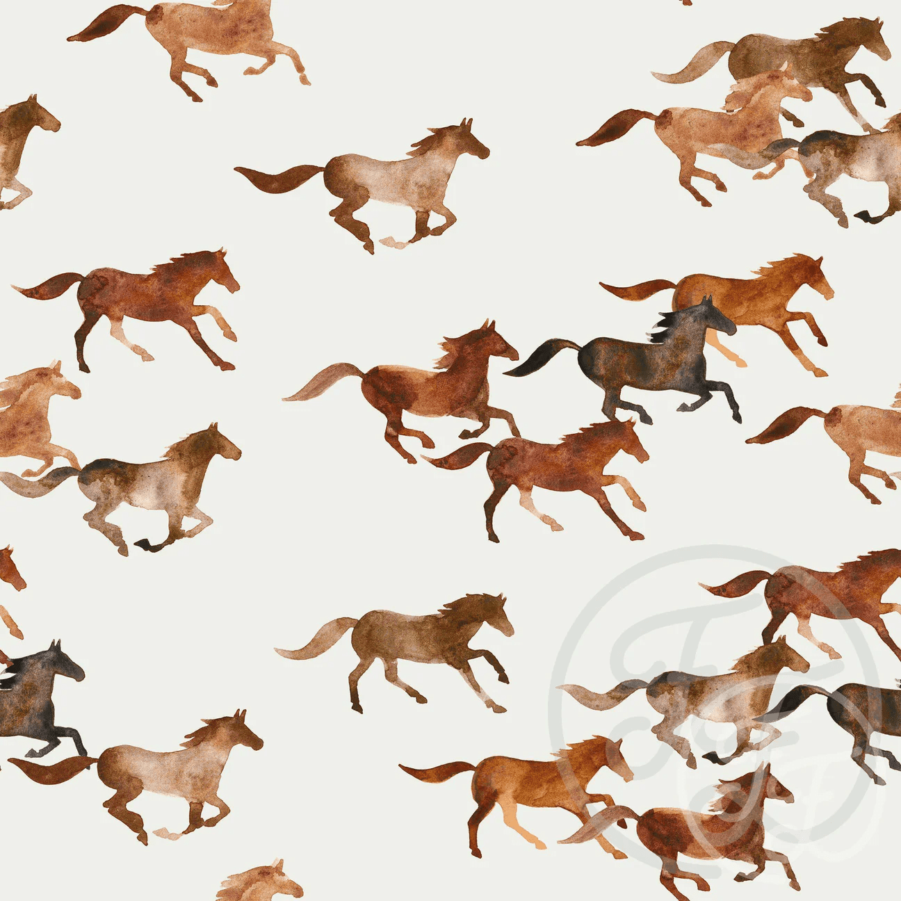 Wild Horses Muslin Crinkle